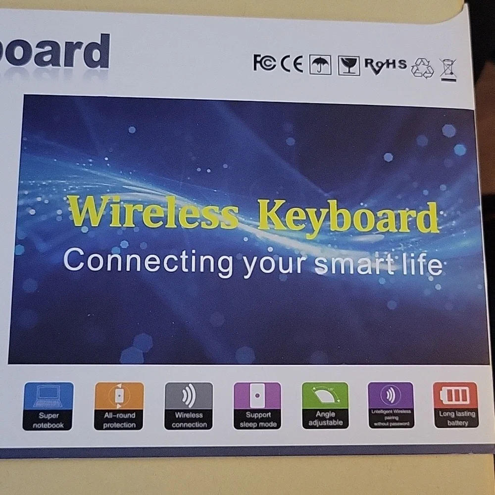 WIRELESS TOUCHPAD KEYBOARD CM-01 with protective cover Black 9th 8th 7th…NEW